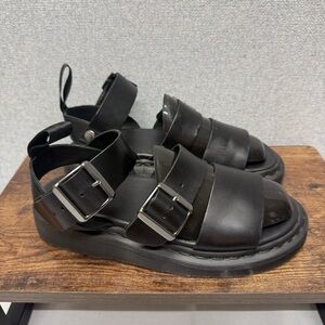 Dr. Martens Gryphon Black Sandals Women's